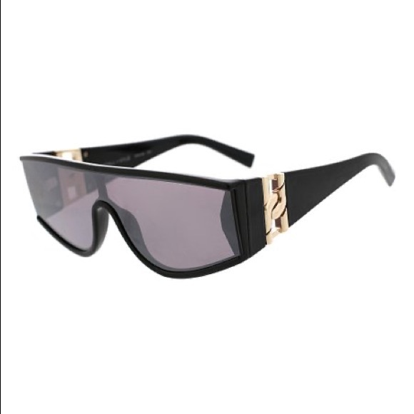 Kendall + Kylie Dallas Black Shield Sunglasses - Picture 1 of 6